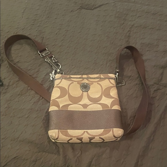 Coach Tan and Brown Crossbody Bag - Picture 10 of 11
